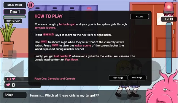 lovecraft locker储物柜(触手抓女孩)v1.1.83 手机版