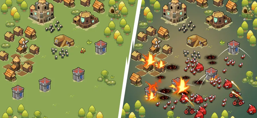 夜幕王国边境塔防(塔防游戏玩法多)v1.0.964 手机版