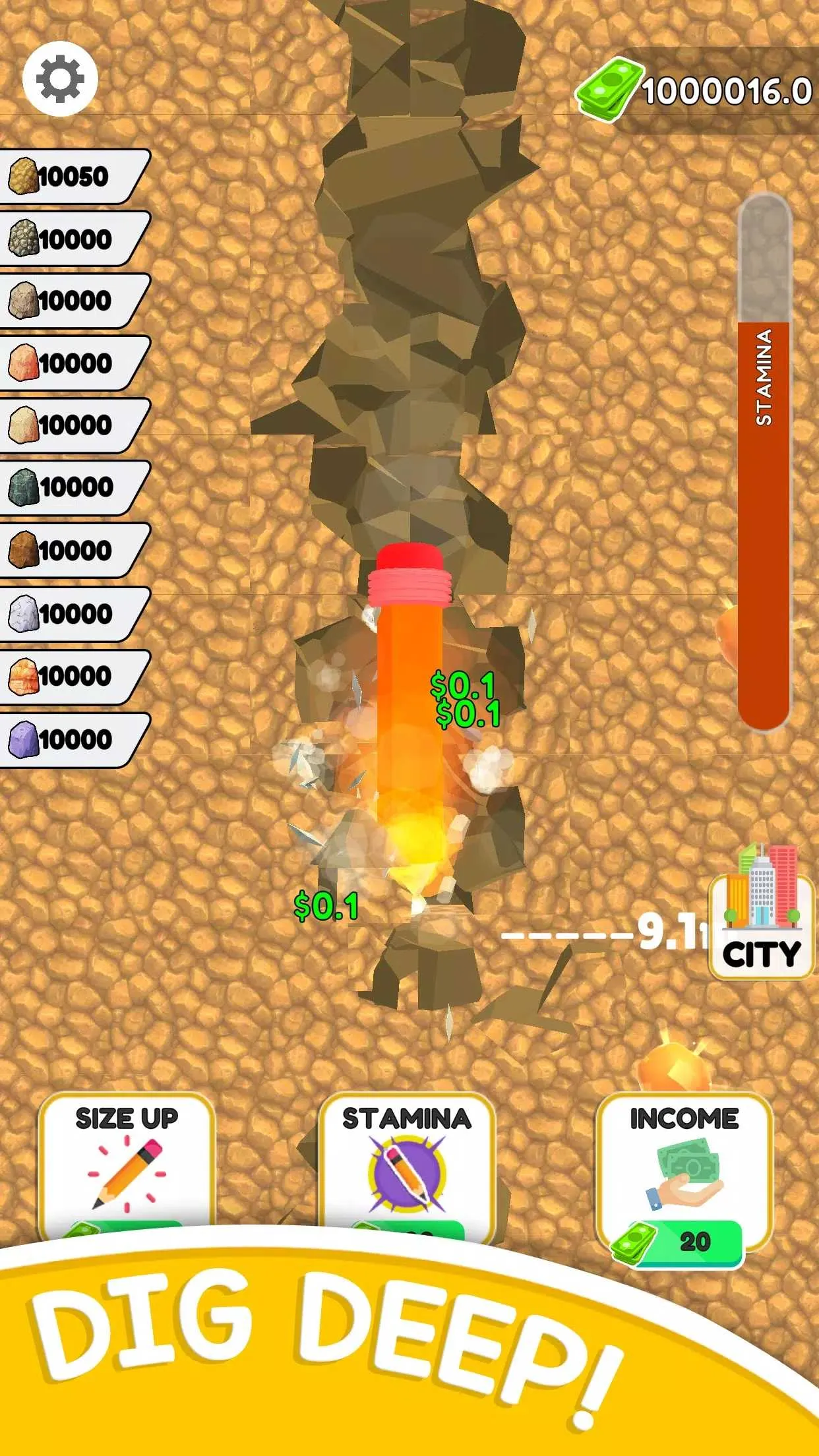 铅笔挖掘:建造城市(挖矿建城游戏)v1.7 安卓版