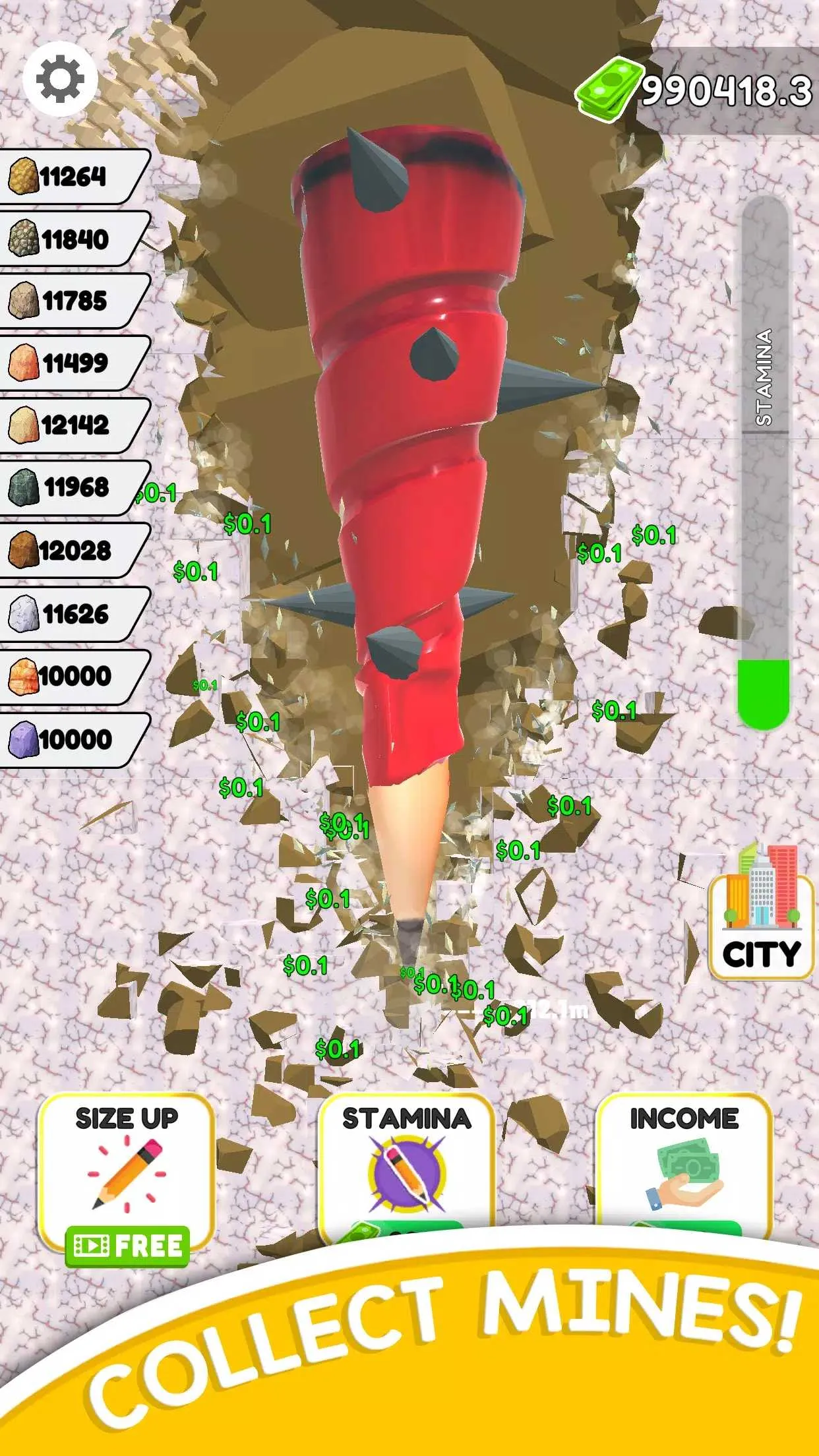 铅笔挖掘:建造城市(挖矿建城游戏)v1.7 安卓版