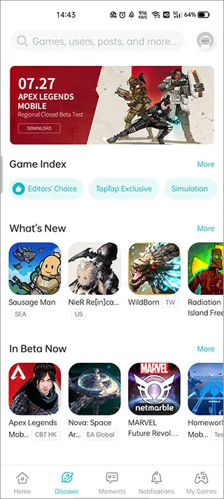 taptap海外版2026官方最新版本 taptap海外版2026官方最新版本