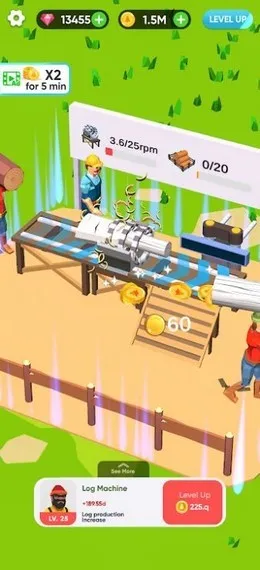 空闲木材厂(木材厂模拟经营游戏)v1.0 免费版